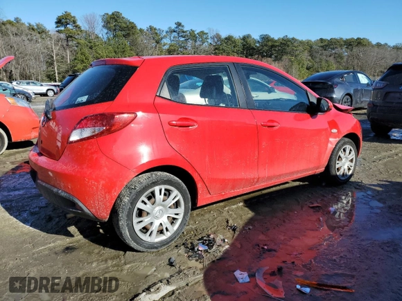 2014 Mazda 2 Sport with VIN JM1DE1KZ7E0179097, listed as a Copart auction lot 88935445 with 96,603 mi miles and Salvage Title. Bid and sale history available at carsss.com. Image 3.