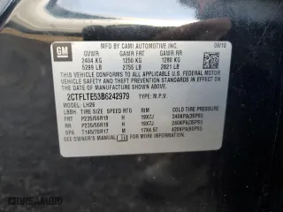 2011 GMC Terrain SLE-2 with VIN 2CTFLTE53B6242979, listed as a Copart auction lot 82396214 with 121,454 mi miles and Clean Title. Bid and sale history available at carsss.com. Image 13.