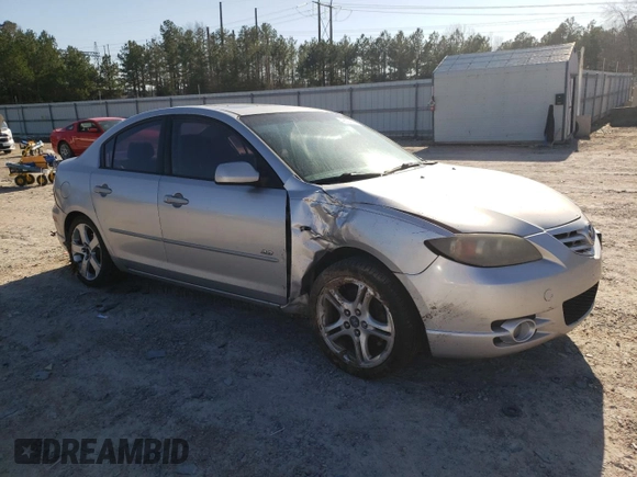 2005 Mazda 3 s with VIN JM1BK323451250774, listed as a Copart auction lot 48626955 with 241,870 mi miles and Salvage Title. Bid and sale history available at carsss.com. Image 4.