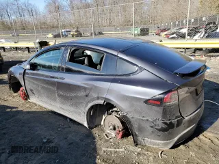 2024 Tesla Model X Plaid with VIN 7SAXCBE61RF448716, listed as a Copart auction lot 42599075 with Not Provided miles and Salvage Title. Bid and sale history available at DreamBid. Image 2.