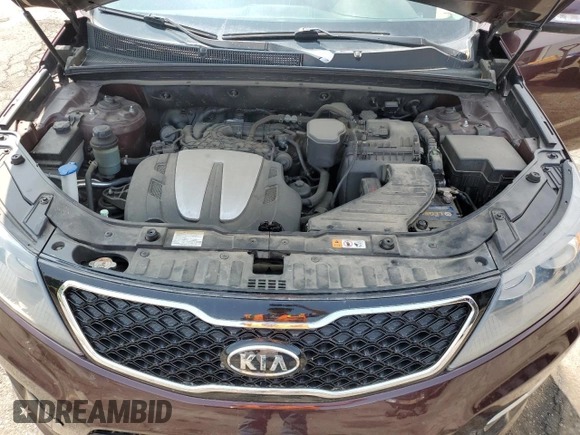 2013 Kia Sorento SX with VIN 5XYKWDA2XDG363999, listed as a Copart auction lot 58200985 with 69,056 mi miles and Salvage title. Bid and sale history available at DreamBid. Image 11.