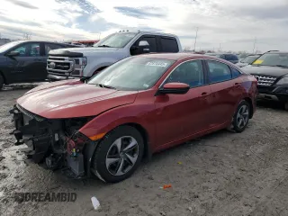 2020 Honda Civic LX with VIN 2HGFC2F69LH582299, listed as a Copart auction lot 47870445 with 75,603 mi miles and Salvage Title. Bid and sale history available at DreamBid. Image 1.