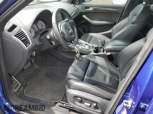 2016 Audi SQ5 Premium Plus with VIN WA1CCAFP6GA031735, listed as a Copart auction lot 58229765 with 47,518 mi miles and Salvage title. Bid and sale history available at DreamBid. Image 7.
