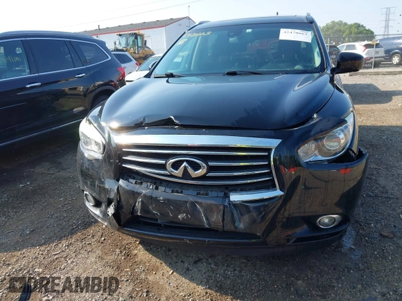 2015 Infiniti QX60 with VIN 5N1AL0MM7FC529408, listed as a IAAI auction lot 42478663 with 106,566 mi miles and . Bid and sale history available at DreamBid. Image 6.