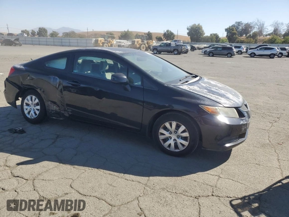 2012 Honda Civic Cpe LX with VIN 2HGFG3B56CH512492, listed as a Copart auction lot 73795374 with 72,973 mi miles and Salvage Title. Bid and sale history available at carsss.com. Image 4.