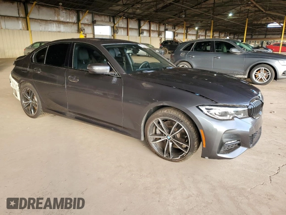 2020 BMW 3 Series 330i with VIN WBA5R1C02LFH52541, listed as a Copart auction lot 81815253 with 51,346 mi miles and Salvage Title. Bid and sale history available at carsss.com. Image 4.