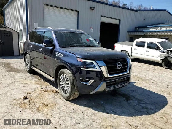 2022 Nissan Armada SL with VIN JN8AY2BD4N9676791, listed as a Copart auction lot 48520835 with 44,075 mi miles and Salvage Title. Bid and sale history available at carsss.com. Image 12.