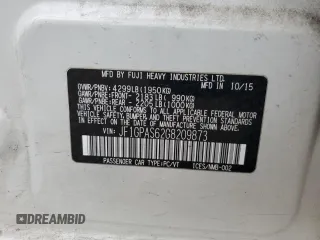 2016 Subaru Impreza Special Sports Premium с VIN JF1GPAS62G8209873, выставлен на аукционе Copart как лот 58139305 с пробегом 147 361 миль миль и Списание • Salvage title. История ставок и продаж доступна на DreamBid. Изображение 12.