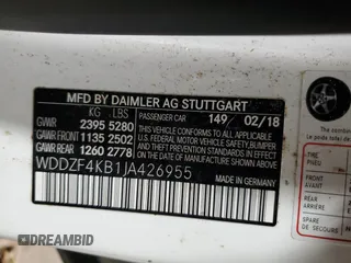 2018 Mercedes-Benz E 300 z VIN WDDZF4KB1JA426955, wystawiony jako Copart lot #56710075 z przebiegiem 47 608 mil mil oraz Czysty tytuł • Clean title. Historia ofert i sprzedaży dostępna na DreamBid. Obrazek 13.