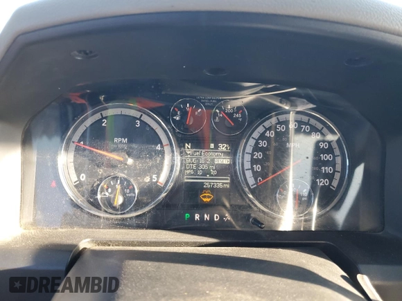 2012 Ram 2500 Big Horn with VIN 3C6UD5DL5CG119743, listed as a Copart auction lot 83368914 with 257,335 mi miles and Salvage Title. Bid and sale history available at carsss.com. Image 9.