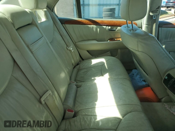 2001 Lexus LS 430 with VIN JTHBN30F110039728, listed as a Copart auction lot 47979435 with 215,935 mi miles and Salvage Title. Bid and sale history available at DreamBid. Image 10.