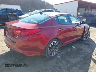 2015 Kia Optima SX Turbo with VIN 5XXGR4A68FG482416, listed as a IAAI auction lot 41547023 with 81,067 mi miles. Bid and sale history available at carsss.com. Image 4.