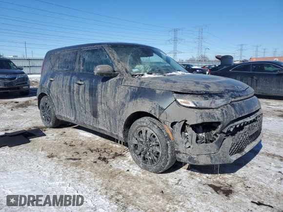 2020 Kia Soul LX with VIN KNDJ23AU3L7727727, listed as a Copart auction lot 45883535 with 35,082 mi miles and Salvage Title. Bid and sale history available at carsss.com. Image 4.
