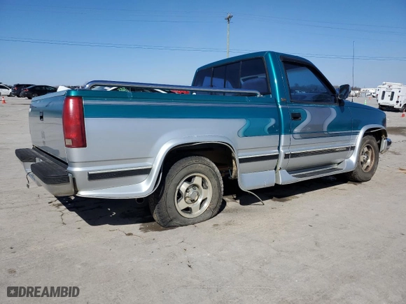 1993 Chevrolet C/K 1500 with VIN 1GBDC14K5PZ181827, listed as a Copart auction lot 47306315 with 192,681 mi miles and Salvage Title. Bid and sale history available at carsss.com. Image 3.