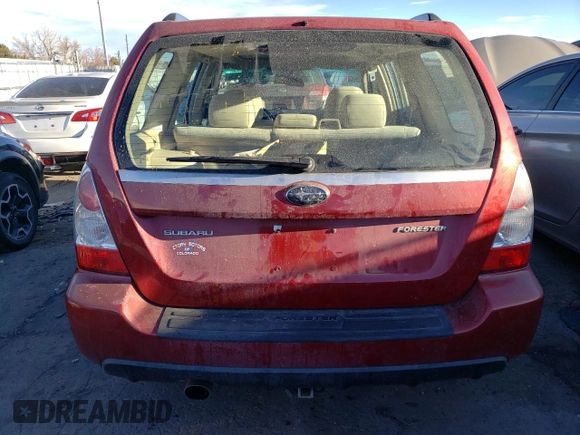2007 Subaru Forester X w/Premium Pkg with VIN JF1SG65677G714364, listed as a Copart auction lot 89025365 with 124,226 mi miles and Salvage Title. Bid and sale history available at carsss.com. Image 6.