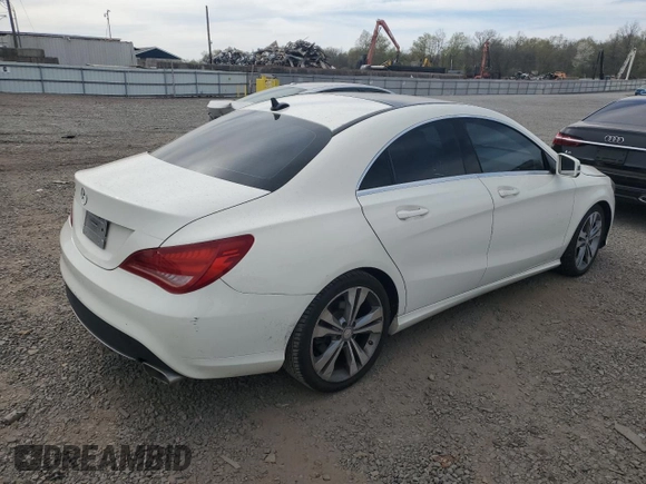 2014 Mercedes-Benz CLA 250 with VIN WDDSJ4EB6EN058556, listed as a Copart auction lot 54041575 with 91,507 mi miles and Salvage title. Bid and sale history available at DreamBid. Image 3.