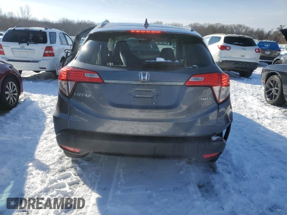 2022 Honda HR-V EX with VIN 3CZRU6H5XNM775421, listed as a Copart auction lot 42942435 with 25,832 mi miles and Salvage Title. Bid and sale history available at DreamBid. Image 6.