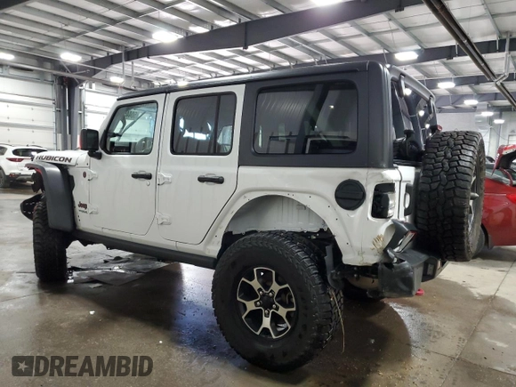 2021 Jeep Wrangler Unlimited Rubicon with VIN 1C4HJXFN2MW562724, listed as a Copart auction lot 50445285 with 73,644 mi miles and Salvage title. Bid and sale history available at DreamBid. Image 2.