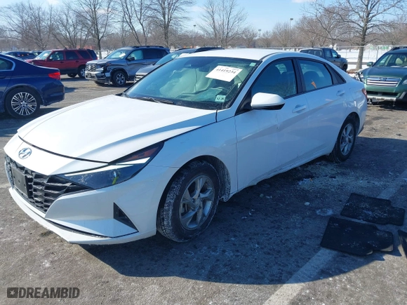 2022 Hyundai Elantra SE with VIN 5NPLL4AG9NH055757, listed as a IAAI auction lot 41419234 with 37,375 mi miles. Bid and sale history available at carsss.com. Image 18.