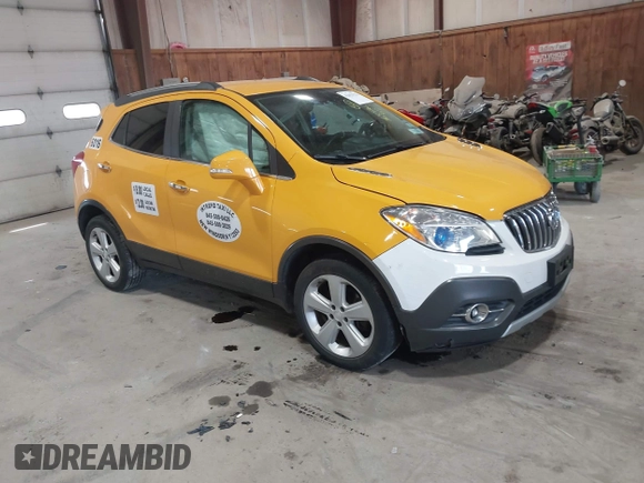 2016 Buick Encore Convenience with VIN KL4CJFSB9GB690206, listed as a IAAI auction lot 42053722 with 116,882 mi miles. Bid and sale history available at carsss.com. Image 1.