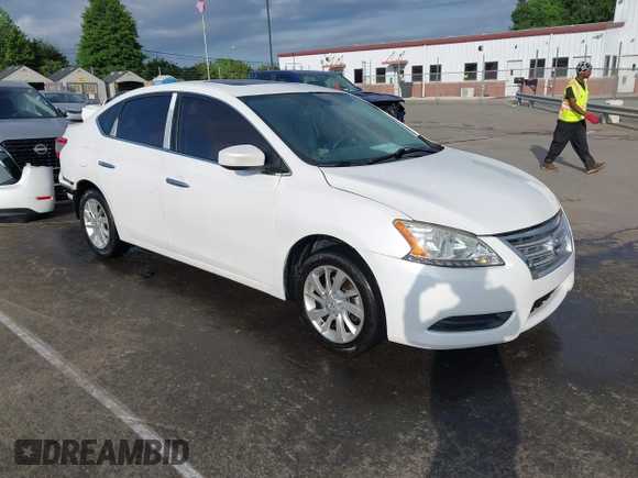 2015 Nissan Sentra SR with VIN 3N1AB7AP8FY257900, listed as a IAAI auction lot 42130428 with 153,060 mi miles and . Bid and sale history available at DreamBid. Image 1.