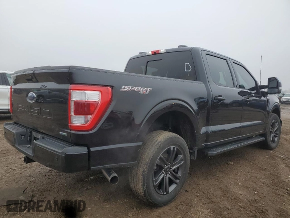 2022 Ford F-150 XL with VIN 1FTEW1EP8NKD74609, listed as a Copart auction lot 43643625 with 36,703 mi miles and Salvage Title. Bid and sale history available at DreamBid. Image 3.