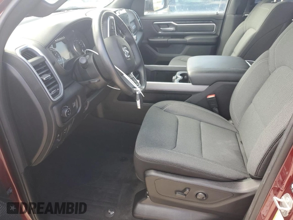 2022 Ram 1500 Big Horn with VIN 1C6SRFFM8NN281204, listed as a Copart auction lot 77252134 with 0 mi miles and Non Repairable. Bid and sale history available at carsss.com. Image 7.