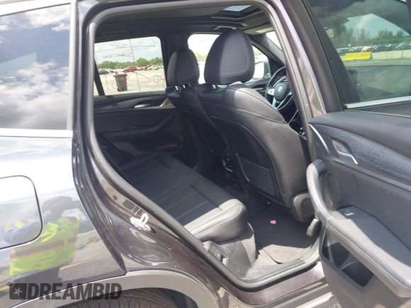 2024 BMW X3 sDrive30i with VIN 5UX43DP09R9T81912, listed as a IAAI auction lot 42190431 with 35,836 mi miles and . Bid and sale history available at DreamBid. Image 8.