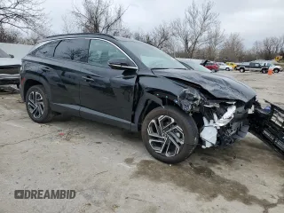 2025 Hyundai Tucson Limited with VIN 5NMJECDE7SH481154, listed as a Copart auction lot 46400995 with 1,270 mi miles and Salvage Title. Bid and sale history available at carsss.com. Image 4.