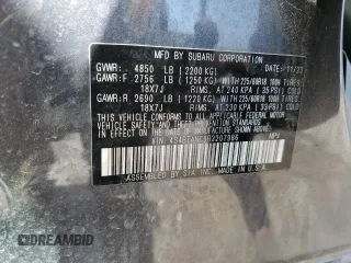 2024 Subaru Outback Limited с VIN 4S4BTANC9R3207986, выставлен на аукционе Copart как лот 53884425 с пробегом 14 024 миль миль и Списание • Salvage title. История ставок и продаж доступна на DreamBid. Изображение 14.