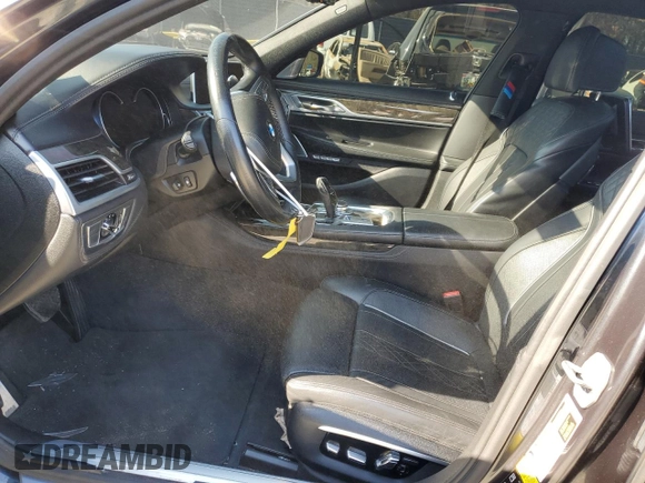 2016 BMW 7 Series 750i xDrive with VIN WBA7F2C56GG419078, listed as a Copart auction lot 75355703 with 0 mi miles. Bid and sale history available at carsss.com. Image 7.