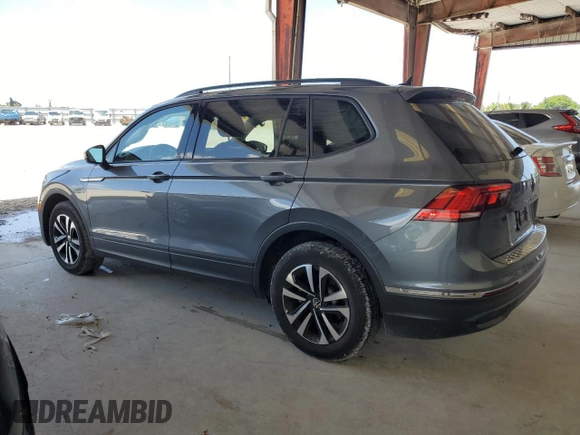 2024 Volkswagen Tiguan S with VIN 3VVRB7AX1RM085254, listed as a Copart auction lot 58622295 with 7,316 mi miles and Salvage title. Bid and sale history available at DreamBid. Image 2.