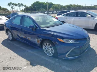 2024 Toyota Camry LE with VIN 4T1R11AK0RU239589, listed as a IAAI auction lot 41744956 with 5,723 mi miles. Bid and sale history available at carsss.com. Image 1.
