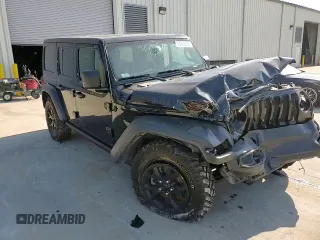 2021 Jeep Wrangler Unlimited Willys with VIN 1C4HJXDG4MW529583, listed as a Copart auction lot 53329625 with 119,697 mi miles and Salvage title. Bid and sale history available at DreamBid. Image 13.