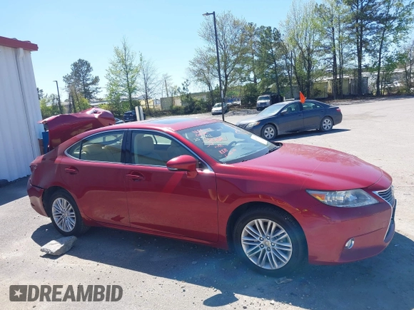 2013 Lexus ES 4dr Sdn with VIN JTHBK1GG5D2075765, listed as a IAAI auction lot 41907575 with Not Provided miles. Bid and sale history available at carsss.com. Image 13.