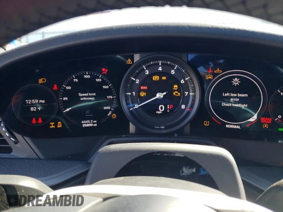 2020 Porsche 911 Carrera S with VIN WP0CB2A9XLS262651, listed as a Copart auction lot 76948374 with 25,800 mi miles and Salvage Title. Bid and sale history available at DreamBid. Image 9.