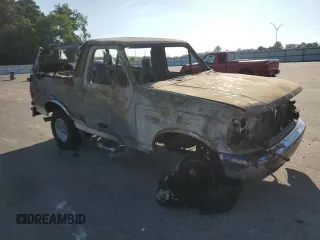 1993 Ford Bronco Custom with VIN 1FMEU15H0PLB25924, listed as a Copart auction lot 60614104 with 0 mi miles and Salvage Title. Bid and sale history available at carsss.com. Image 4.