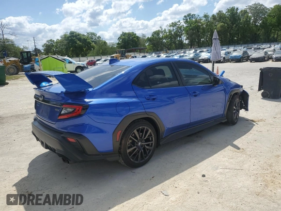 2023 Subaru WRX Premium with VIN JF1VBAH6XP8823907, listed as a Copart auction lot 50963905 with 49,224 mi miles and Salvage Title. Bid and sale history available at DreamBid. Image 3.