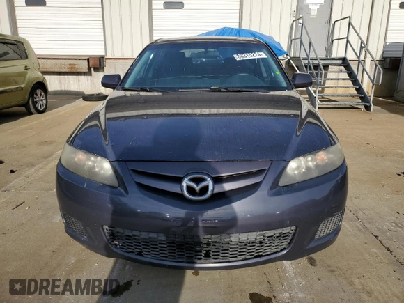 2007 Mazda 6 i Sport VE with VIN 1YVHP84C975M13821, listed as a Copart auction lot 80315224 with 187,379 mi miles and Salvage Title. Bid and sale history available at DreamBid. Image 5.
