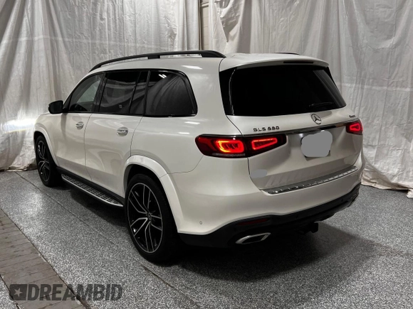 2021 Mercedes-Benz GLS 580 with VIN 4JGFF8GEXMA393297, listed as a Copart auction lot 66509815 with 30,008 mi miles and Clean title. Bid and sale history available at DreamBid. Image 3.