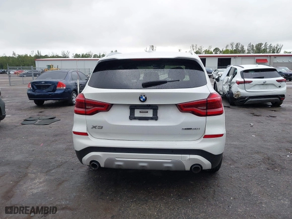 2020 BMW X3 sDrive30i with VIN 5UXTY3C04L9C53343, listed as a IAAI auction lot 41208883 with 1 mi miles. Bid and sale history available at carsss.com. Image 17.