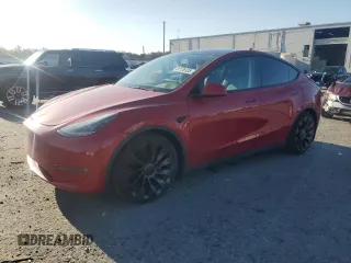 2023 Tesla Model Y Performance with VIN 7SAYGDEF4PF960357, listed as a Copart auction lot 51126105 with 37,252 mi miles and Salvage Title. Bid and sale history available at DreamBid. Image 1.