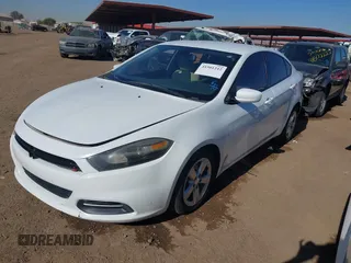 2015 Dodge Dart SXT with VIN 1C3CDFBB5FD405893, listed as a IAAI auction lot 41501242 with 91,888 mi miles. Bid and sale history available at carsss.com. Image 2.