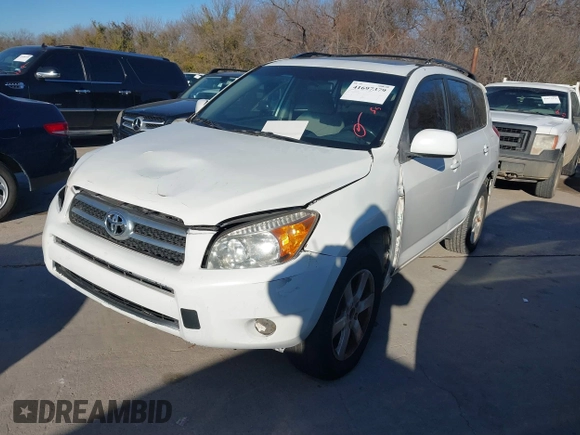 2008 Toyota RAV4 Ltd with VIN JTMZK31V485022675, listed as a IAAI auction lot 41697379 with 191,162 mi miles. Bid and sale history available at carsss.com. Image 2.