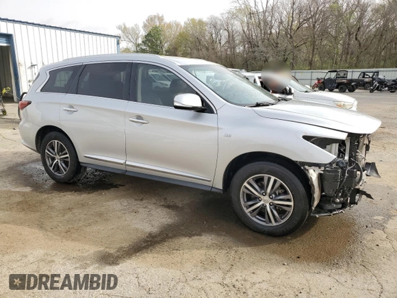 2017 Infiniti QX60 with VIN 5N1DL0MN4HC507133, listed as a Copart auction lot 48823865 with 184,428 mi miles and Salvage Title. Bid and sale history available at carsss.com. Image 4.
