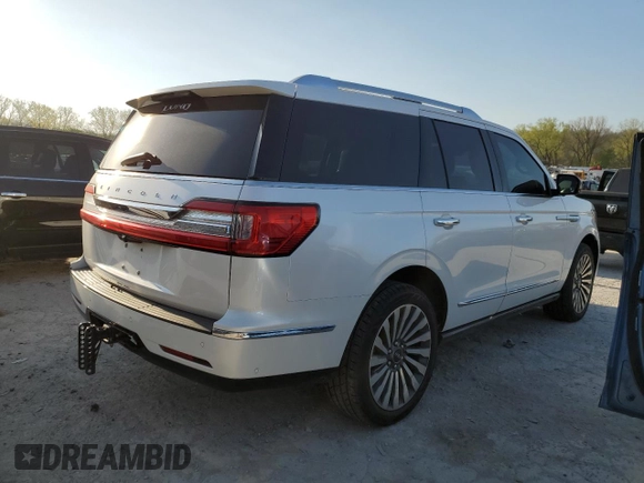 2019 Lincoln Navigator Reserve with VIN 5LMJJ2LT6KEL14320, listed as a Copart auction lot 53063425 with 50,372 mi miles and Salvage title. Bid and sale history available at DreamBid. Image 3.