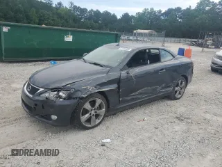 2010 Lexus IS 250 C z VIN JTHFF2C22A2508783, wystawiony jako Copart lot #57155585 z przebiegiem 59 193 mil mil oraz Szkoda całkowita • Salvage title. Historia ofert i sprzedaży dostępna na DreamBid. Obrazek 1.