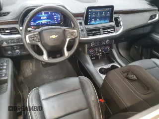 2024 Chevrolet Tahoe Premier with VIN 1GNSCSKD3RR276166, listed as a Copart auction lot 46035455 with 23,899 mi miles and Salvage title. Bid and sale history available at DreamBid. Image 8.