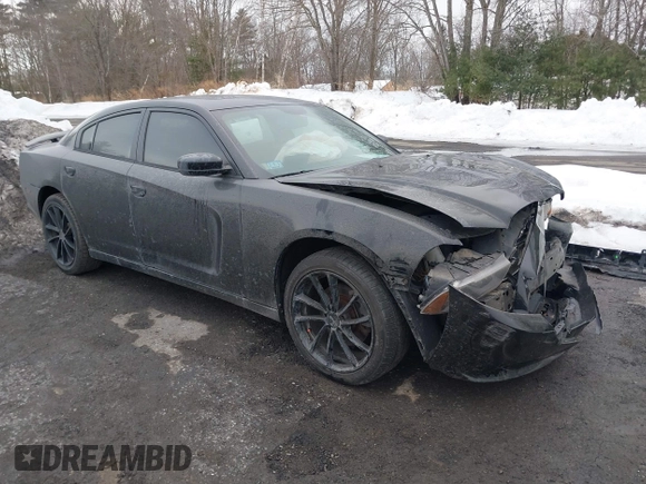 2014 Dodge Charger SXT Plus with VIN 2C3CDXJG2EH163049, listed as a IAAI auction lot 41634369 with 1 mi miles. Bid and sale history available at carsss.com. Image 1.
