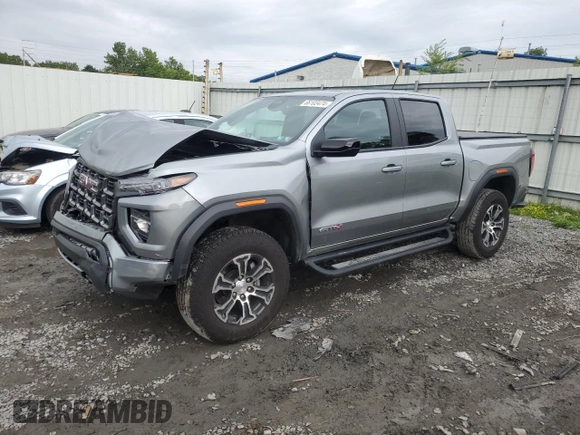 2023 GMC Canyon 4WD AT4 with VIN 1GTP6DEK4P1124937, listed as a Copart auction lot 66103474 with 10,566 mi miles and Salvage Title. Bid and sale history available at carsss.com. Image 1.